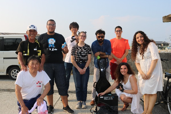  『江井地区夏祭りでの異文化交流会＠淡路島』を開催